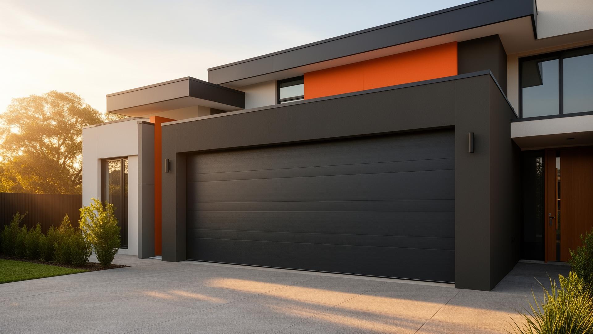 Modern garage door installation